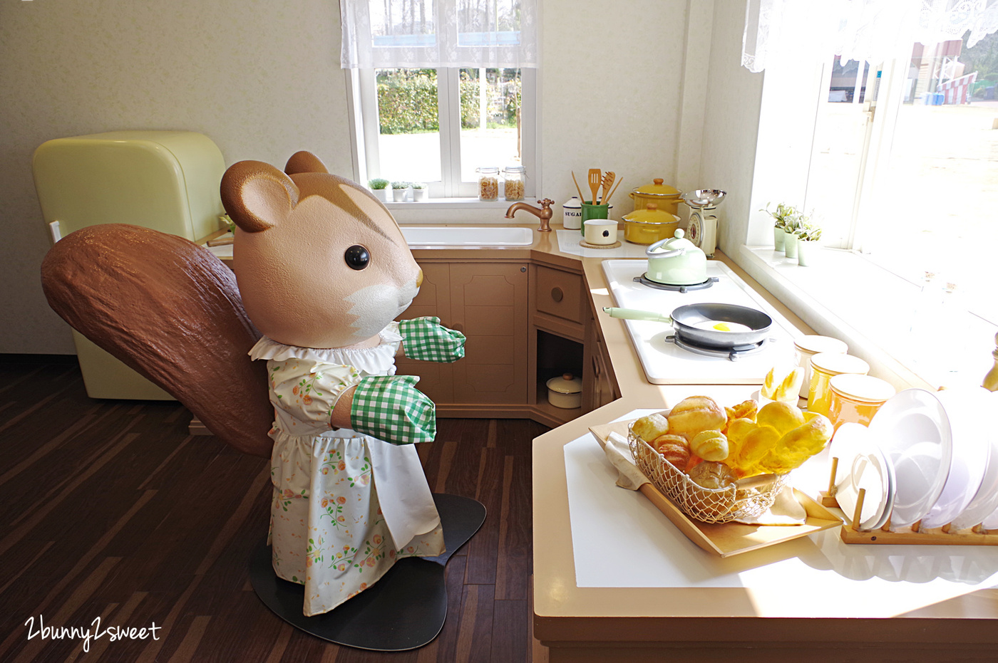 [九州｜福岡。親子景點] 香椎花園 森林家族樂園～走進放大版森林家族世界，和森林小動物們一起遊戲、野餐、合照!! 還有 20 多種遊樂設施、室內外遊樂場、主題餐廳和漂亮的花園～九州福岡遛小孩好去處 @兔兒毛毛姊妹花