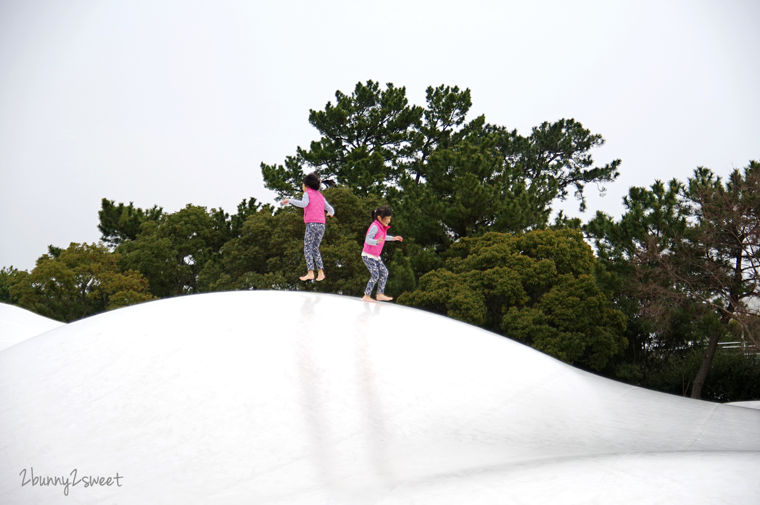 九州福岡特色公園》海之中道海濱公園｜海の中道海浜公園～雲朵蹦蹦床 x 超長溜滑梯 x 水上攀爬網 x 可愛動物區 x 夏季戲水池～親子遊福岡必玩超大型國營公園 @兔兒毛毛姊妹花