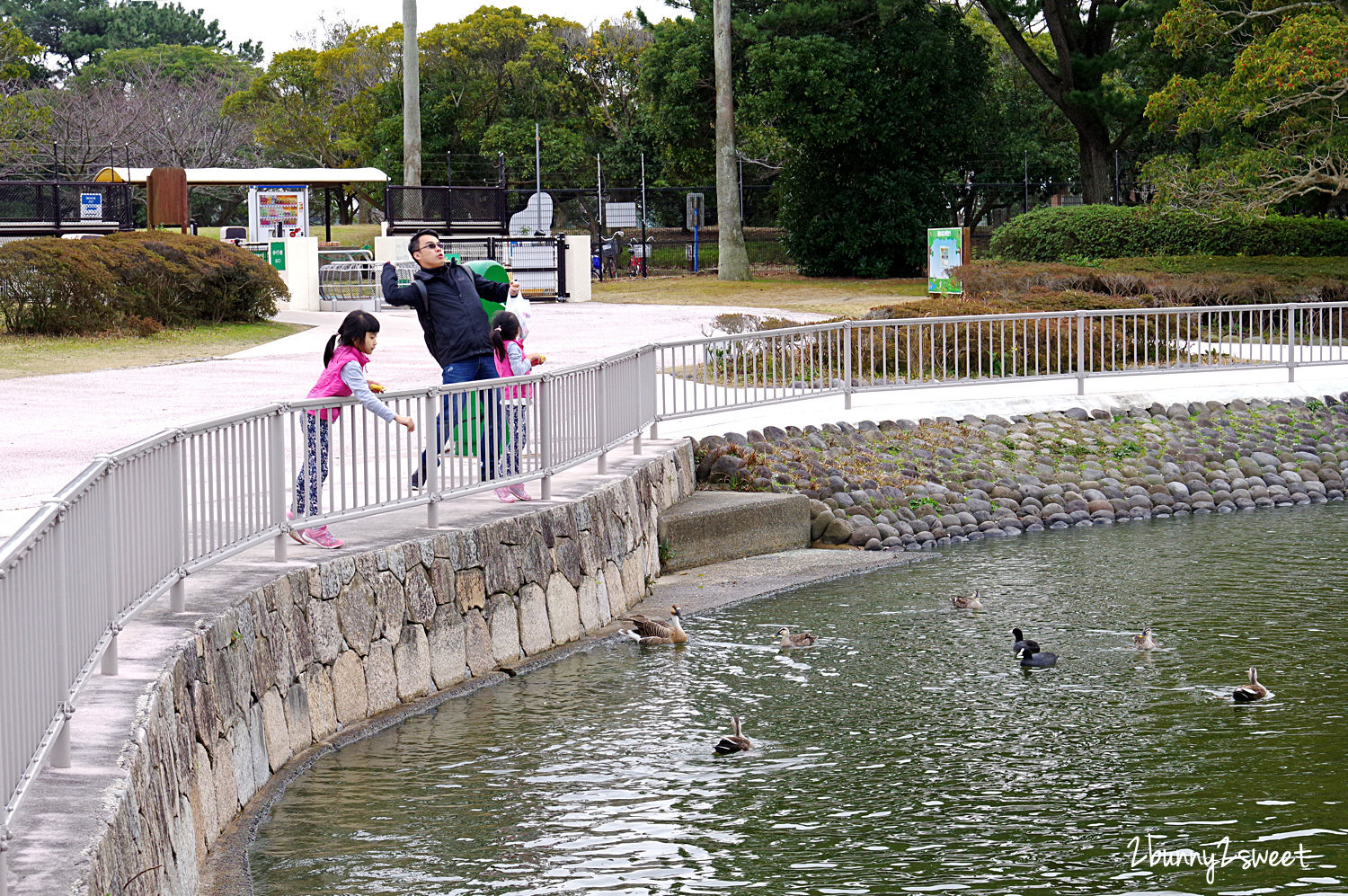 九州福岡特色公園》海之中道海濱公園｜海の中道海浜公園～雲朵蹦蹦床 x 超長溜滑梯 x 水上攀爬網 x 可愛動物區 x 夏季戲水池～親子遊福岡必玩超大型國營公園 @兔兒毛毛姊妹花