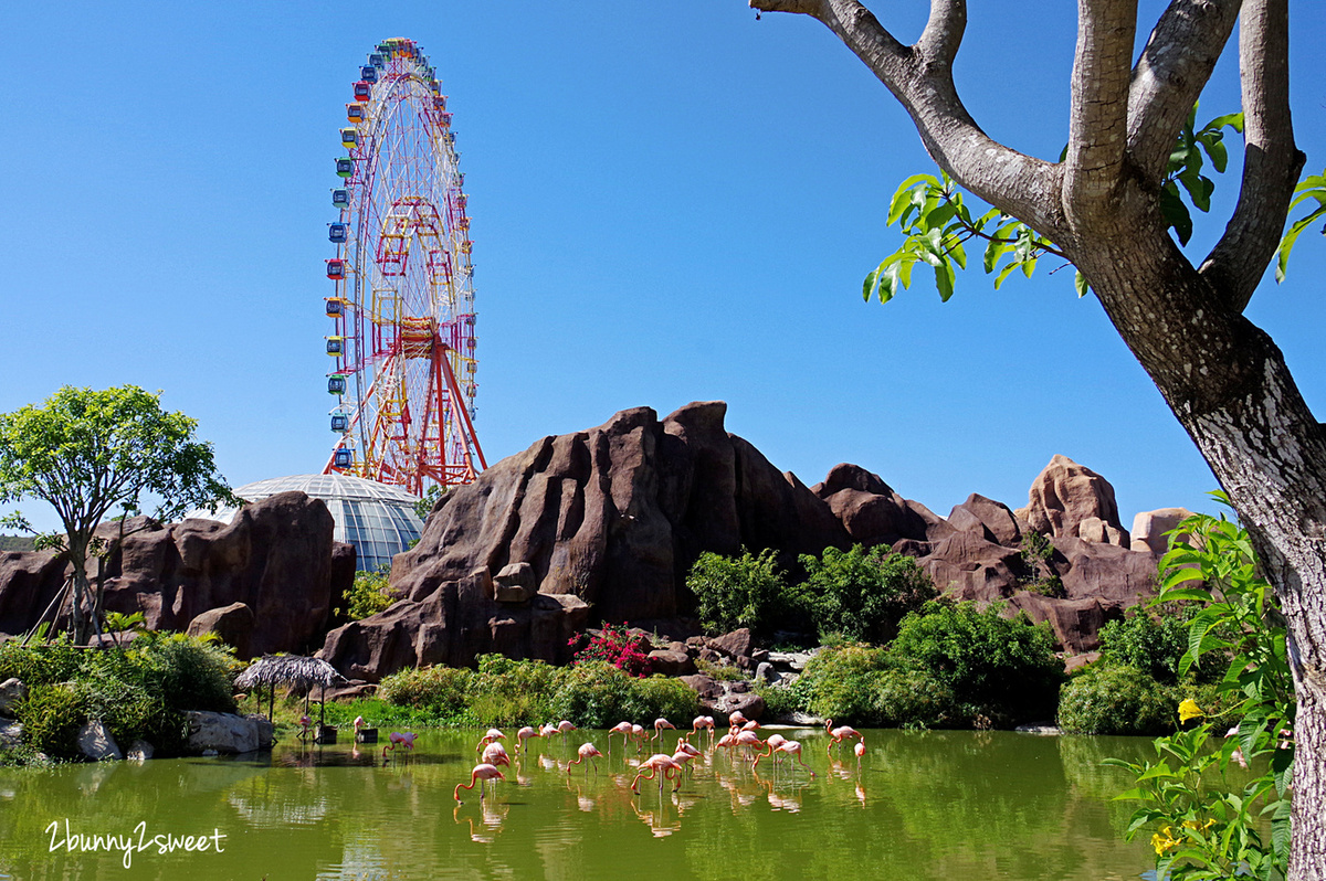 芽莊景點》芽莊珍珠島樂園 Vinpearl Land Nha Trang～陸上樂園、水上樂園，還有海底隧道水族館和動物園～親子必遊「越南迪士尼」真的好好拍也好好玩 @兔兒毛毛姊妹花