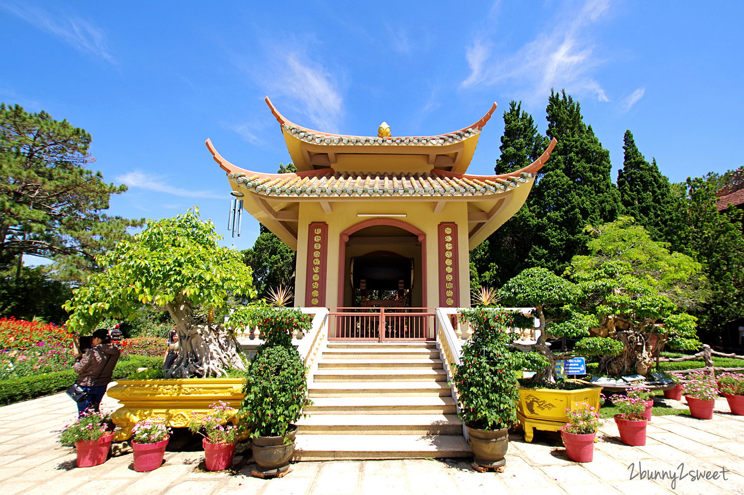 [越南｜大叻。親子景點] 大叻纜車＋竹林禪寺～越南海拔最高的纜車 x 瞭望小瑞士歐風城鎮美景 x 繽紛花海中的佛教寺院｜誠旺旅行社 愛越芽莊｜芽莊直航 @兔兒毛毛姊妹花