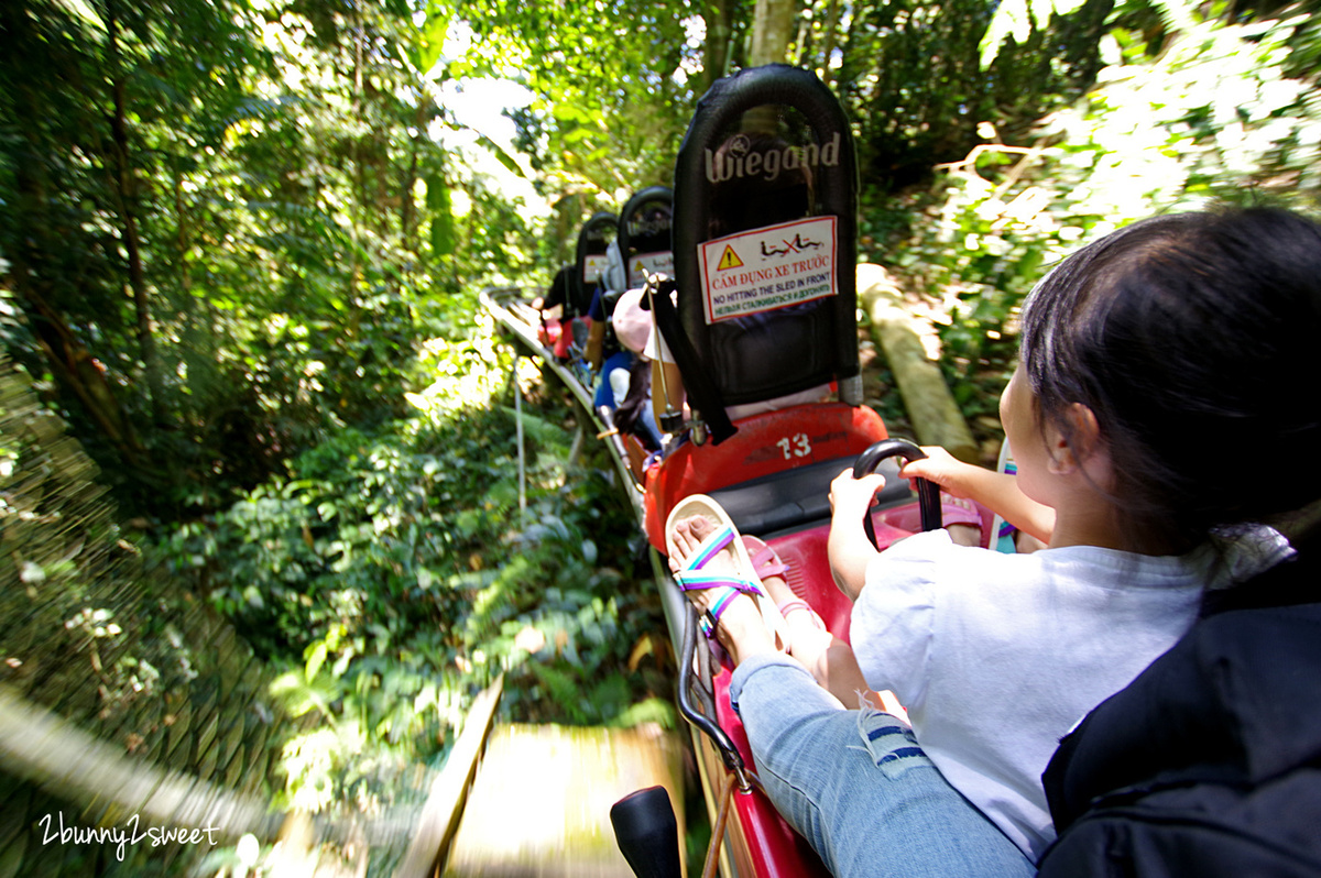 [越南｜大叻。親子景點] 達坦拉瀑布｜Datala Falls~搭乘刺激的高山過山車穿梭森林間，漫步在鳥叫蟲鳴溪水聲伴奏的芬多精步道｜誠旺旅行社 愛越芽莊｜芽莊直航｜山坡滑車 @兔兒毛毛姊妹花