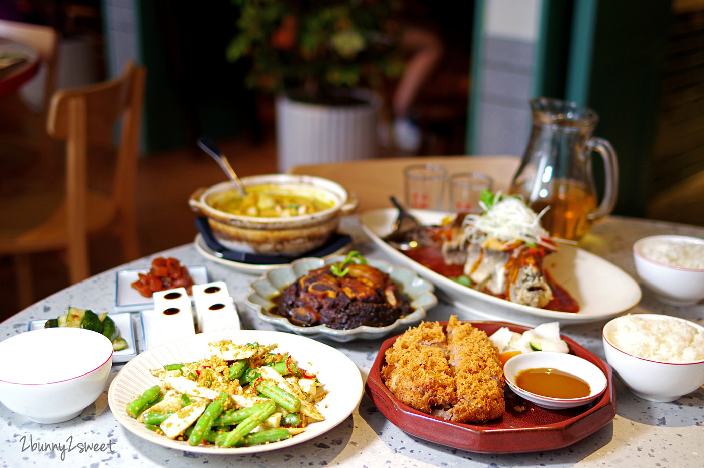 [台北。美食] 丰禾日麗 台式小館～好好拍 50 年代眷村風格空間 x 讓人多扒幾口飯的復刻經典老台菜～王品集團全新台式料理品牌｜捷運松江南京站美食 @兔兒毛毛姊妹花