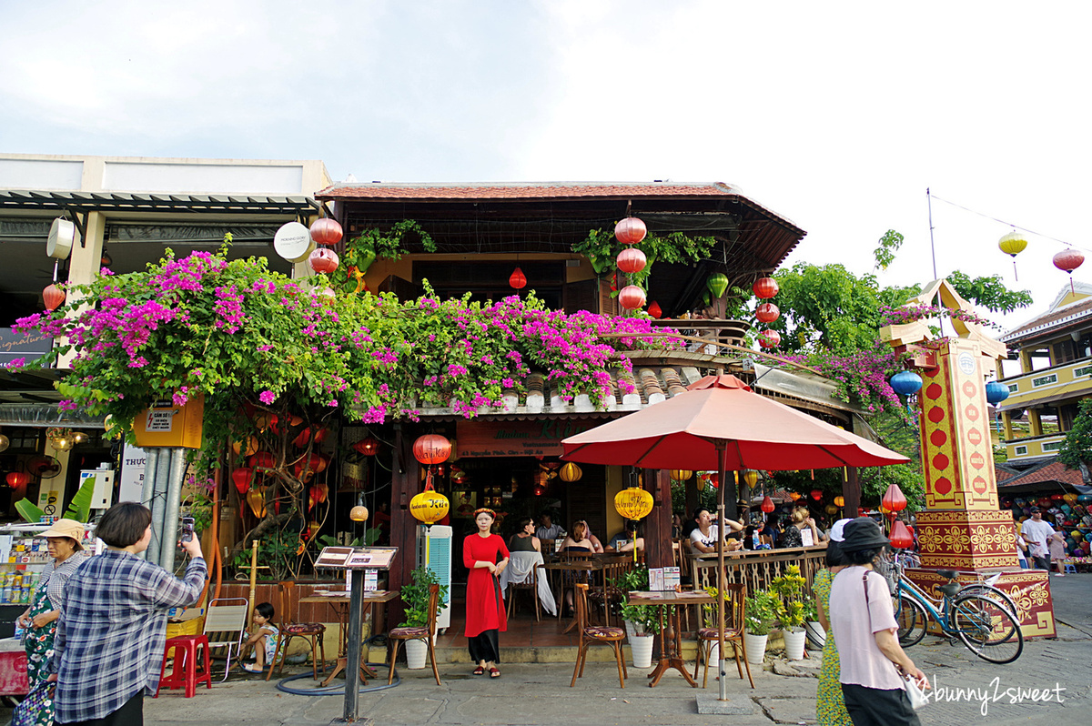 [越南｜會安。景點 ] 會安古鎮 Hoi An Ancient Town~輕舟、水岸、燈籠、古宅、人力車、奧黛～保留十六世紀國際商港繁華街景的世界文化遺產 &#038; Mia Fish 越南料理｜中越必遊景點｜會安古城｜Bamboo Airway 越竹航空｜誠旺旅行社 @兔兒毛毛姊妹花