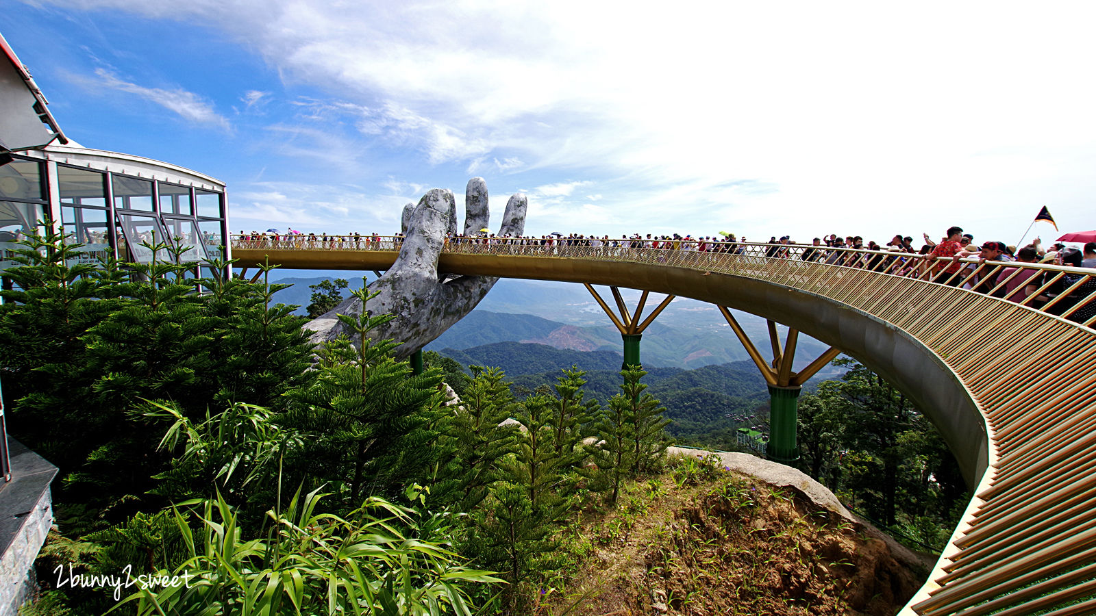 越南峴港景點》巴拿山 Sun World Ba Na Hills 詳盡地圖攻略～黃金佛手橋、法國村、室內遊樂園、超長高空纜車&#038;高山過山車 @兔兒毛毛姊妹花