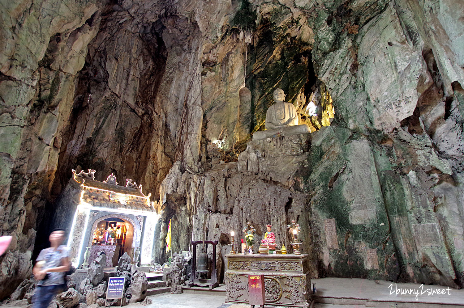 [越南｜峴港。景點] 五行山 Ngũ Hành Sơn~大理石山裡藏著莊嚴佛寺、洞窟大佛、壯麗美景～峴港必遊 Marble Mountain｜中越旅遊｜Bamboo Airway 越竹航空｜峴港直航｜誠旺旅行社 愛越峴港 @兔兒毛毛姊妹花