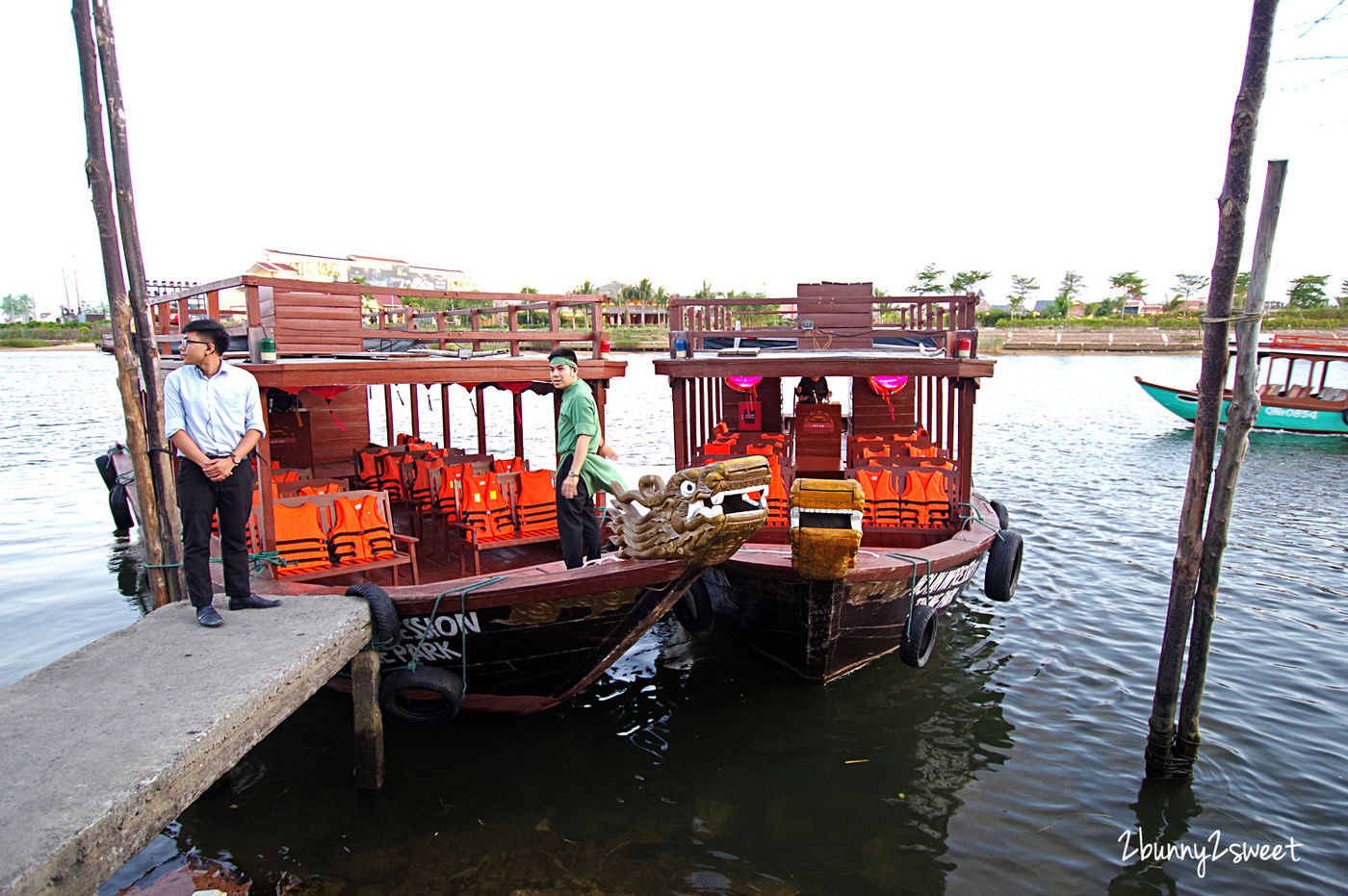 [越南｜會安。景點｜美食] 會安印象主題公園 Hoi An impression Theme park～結合仿真會安古鎮街景和多項傳統表演的全新景點 x 會安記憶 Hoi An Memories 大型實景表演 x 竹子特色餐廳精緻豐盛晚餐｜中越必遊景點｜會安古城｜Bamboo Airway 越竹航空｜誠旺旅行社 @兔兒毛毛姊妹花