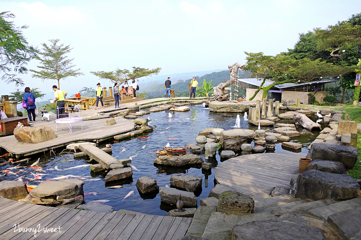 星月天空景觀餐廳｜南投八卦山無敵夜景親子農場～跟動物親密互動、嗨翻天 U 型溜滑梯 @兔兒毛毛姊妹花