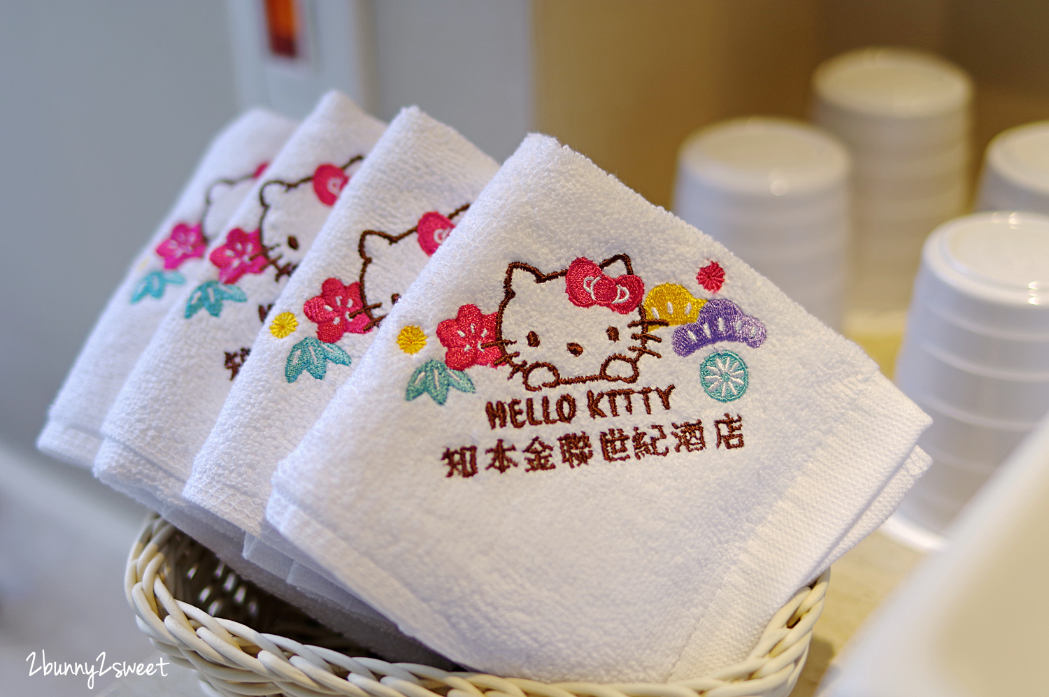 台東親子飯店》知本金聯世紀酒店 x Hello Kitty 主題房～療癒美人湯 x 可愛 Hello Kitty 插畫，所有 Kitty 浴巾、毛巾、備品、拖鞋通通可以帶回家 @兔兒毛毛姊妹花