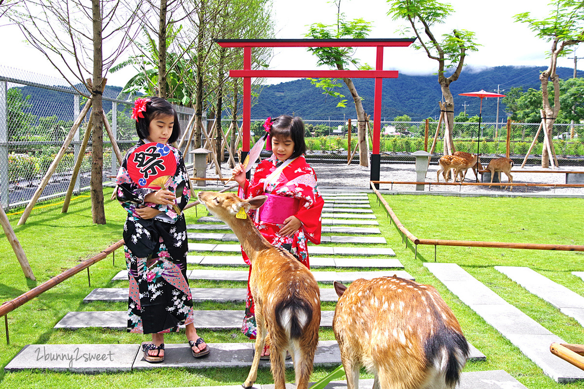 宜蘭親子景點》張美阿嬤農場～全台唯一能穿和服在日式庭園裡餵梅花鹿、水豚君的農場!! 另有 DIY 及農村體驗活動可報名｜停車場｜收費方式｜預約報名表連結|三星一日遊 @兔兒毛毛姊妹花