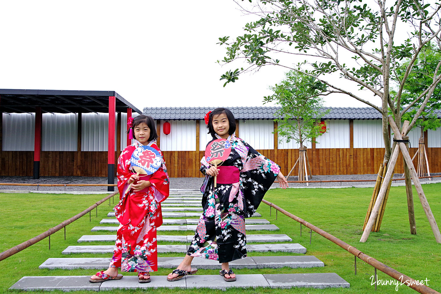 宜蘭親子景點》張美阿嬤農場～全台唯一能穿和服在日式庭園裡餵梅花鹿、水豚君的農場!! 另有 DIY 及農村體驗活動可報名｜停車場｜收費方式｜預約報名表連結|三星一日遊 @兔兒毛毛姊妹花