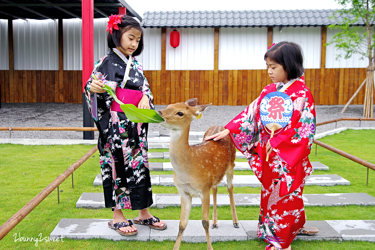 宜蘭親子景點》張美阿嬤農場～全台唯一能穿和服在日式庭園裡餵梅花鹿、水豚君的農場!! 另有 DIY 及農村體驗活動可報名｜停車場｜收費方式｜預約報名表連結|三星一日遊 @兔兒毛毛姊妹花