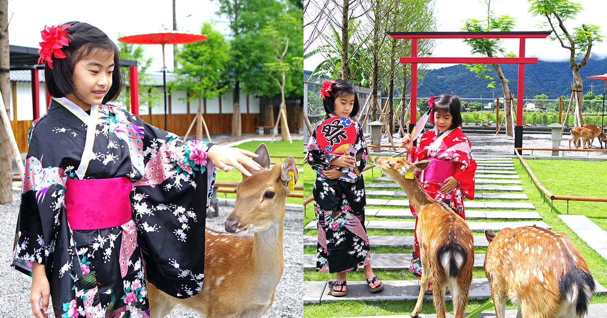 宜蘭親子景點》張美阿嬤農場～全台唯一能穿和服在日式庭園裡餵梅花鹿、水豚君的農場!! 另有 DIY 及農村體驗活動可報名｜停車場｜收費方式｜預約報名表連結|三星一日遊 @兔兒毛毛姊妹花