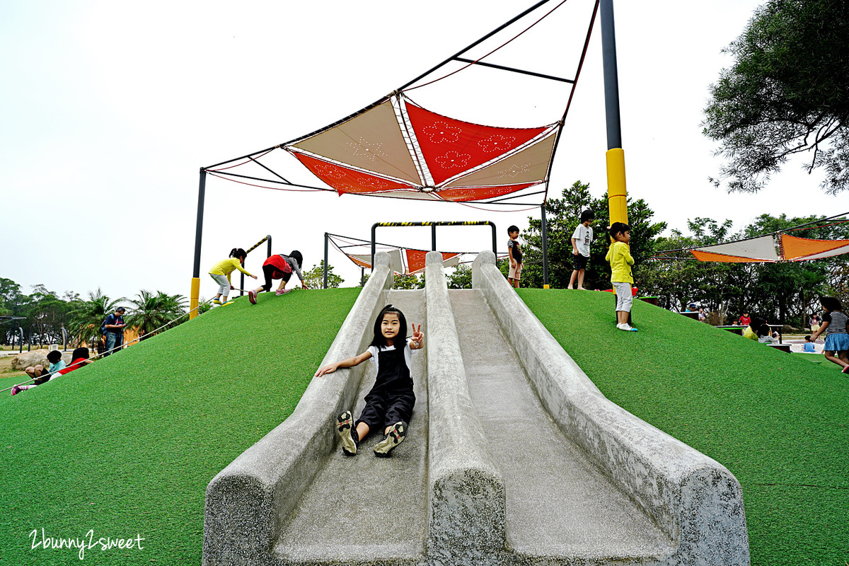 大甲鐵砧山雕塑公園｜台中特色公園～全台唯一鋼管爬網，溜索、沙坑&#8230;全齡化公園好好玩 @兔兒毛毛姊妹花