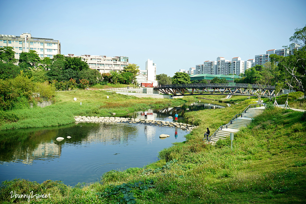 台南特色公園【竹溪水岸園區遊戲場】台南體運公園兒童遊樂場～超特別遊具，還有超美生態湖 @兔兒毛毛姊妹花