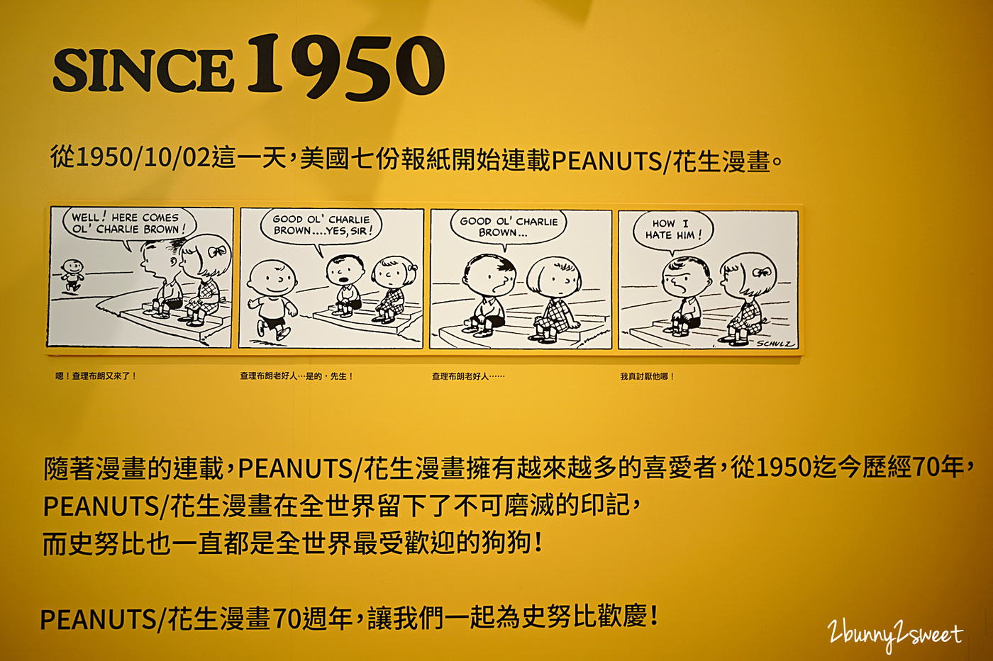 史努比特展》PEANUTS 花生漫畫 70 週年巡迴展 台北最終場～SNOOPY 巨型扭蛋機、獨家限量版商品、超可愛拍照打卡場景～完全免費參觀!! @兔兒毛毛姊妹花