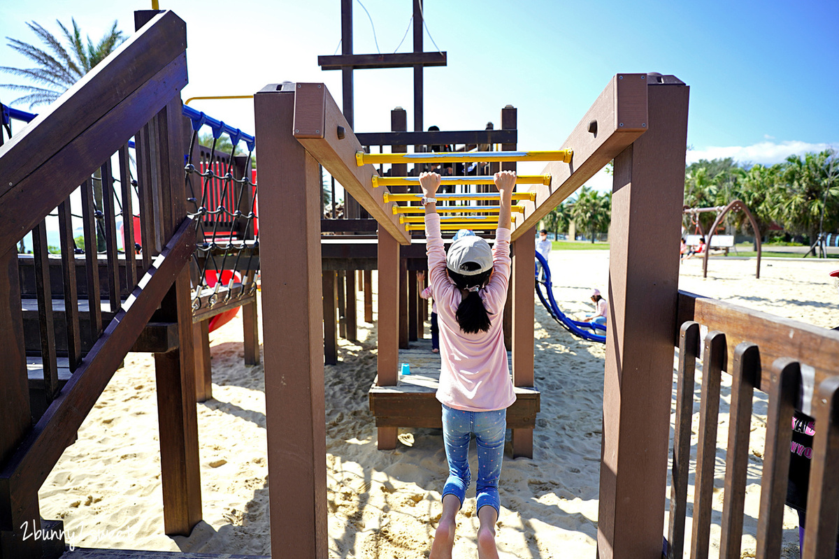 太平洋公園南濱兒童遊戲場｜花蓮最新特色公園～看海玩環形溜索、盪鞦韆、溜滑梯 @兔兒毛毛姊妹花