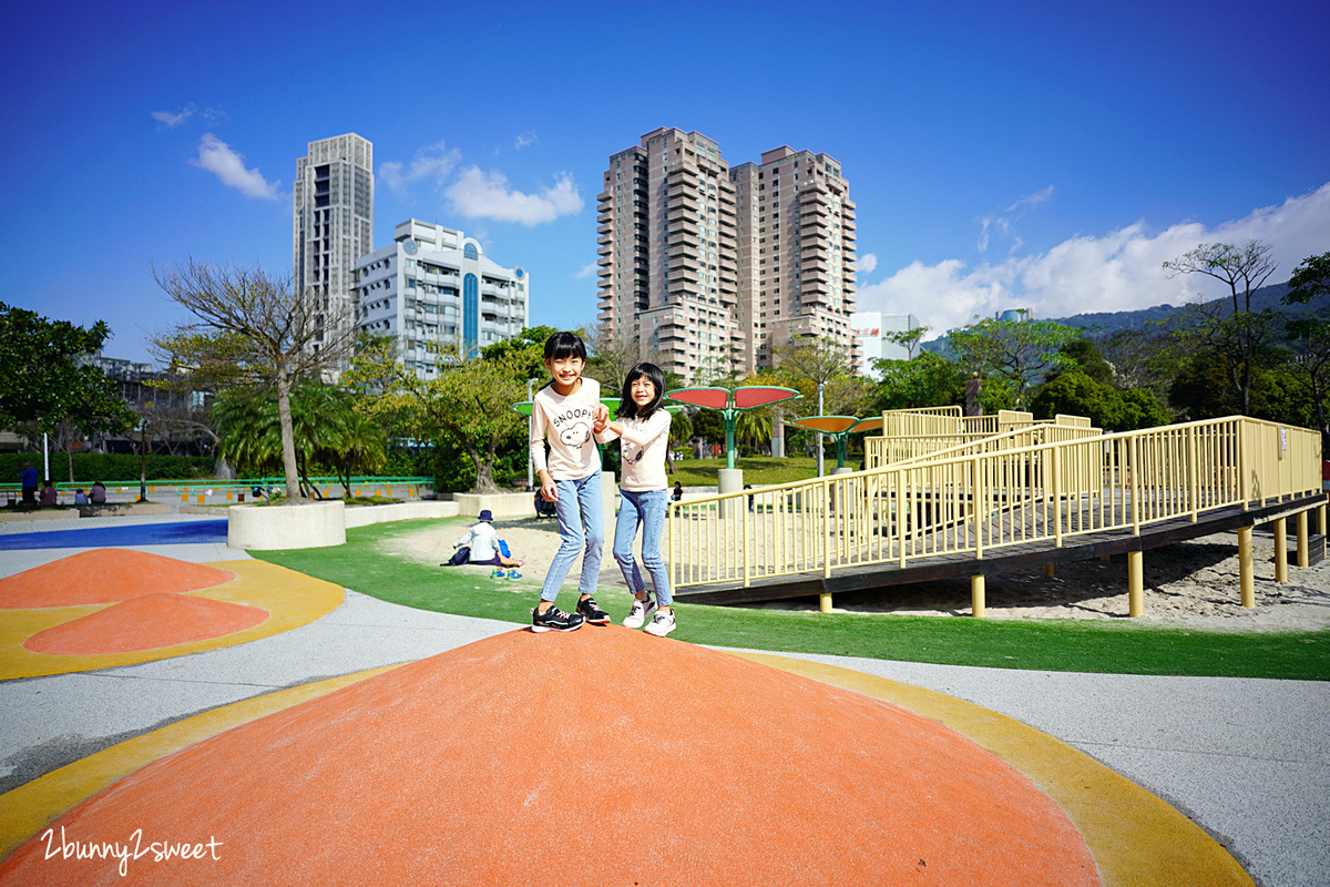 台北特色公園【天母夢想樂園】天母棒球場共融遊戲場～九米高棒球主題攀爬網溜滑梯超好玩 @兔兒毛毛姊妹花