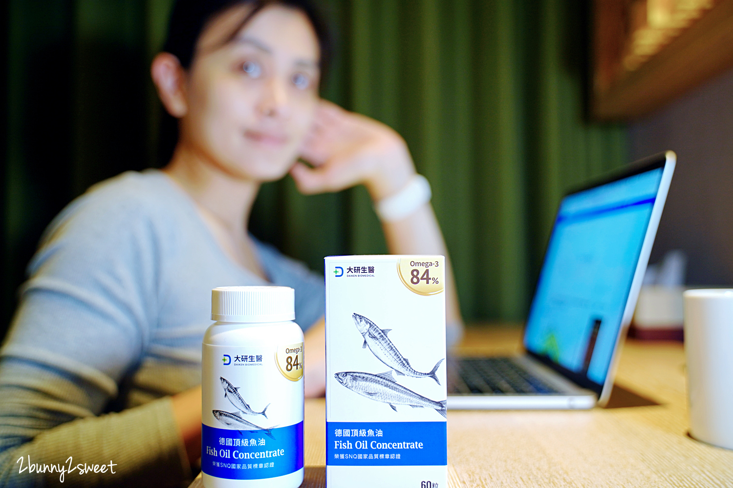 營養補充》大研生醫德國頂級魚油～84% 超高 Omega-3 濃度的高品質魚油，維持健康循環和清晰思緒的好幫手，補充 DHA、EPA 快速又方便的方法 @兔兒毛毛姊妹花