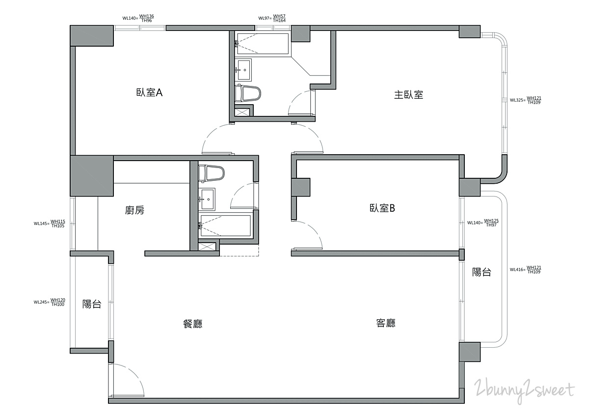 北歐風住宅開箱》40 年老屋大變身!! 一家四口的清新北歐風住宅，開闊公共空間讓 30 坪房子看起來像 50 坪，相鄰且可聯通的小孩房維繫姊妹好感情 @兔兒毛毛姊妹花