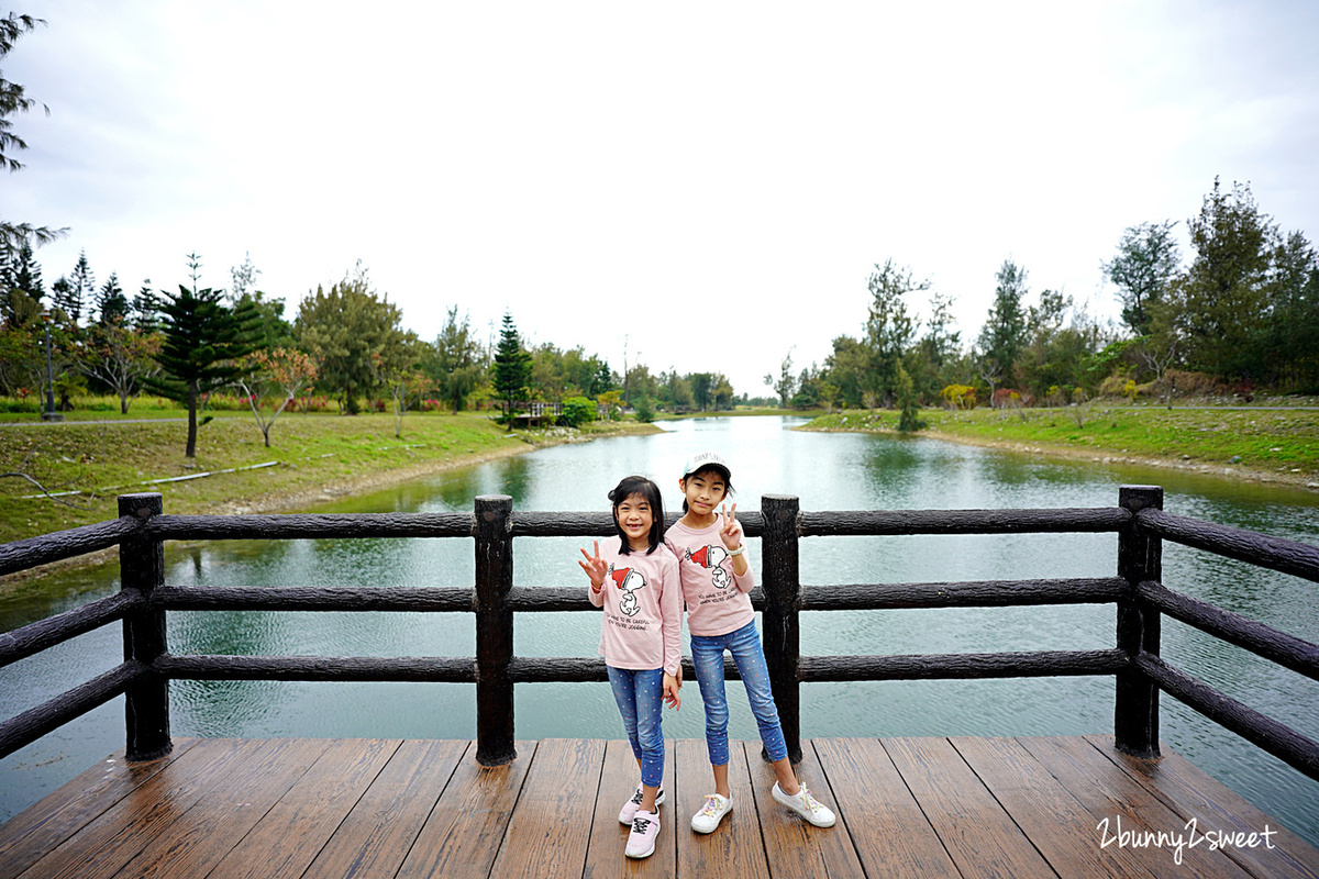 台東親子景點》台東森林公園～銅板價就能享受的絕美黑森林自行車道、夢幻琵琶湖、活水湖、鷺鷥湖，租腳踏車、親子車很方便喔～ @兔兒毛毛姊妹花