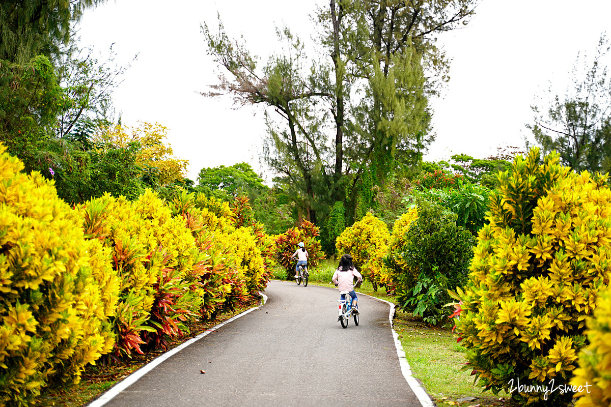 台東親子景點》台東森林公園～銅板價就能享受的絕美黑森林自行車道、夢幻琵琶湖、活水湖、鷺鷥湖，租腳踏車、親子車很方便喔～ @兔兒毛毛姊妹花