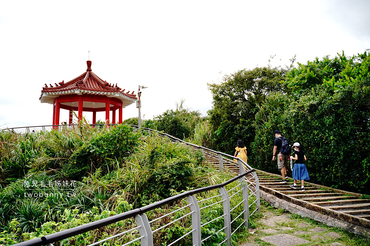 獅頭山公園步道｜新北金山海景步道～20分鐘輕鬆攻頂，輕鬆欣賞270度海景和燭台雙嶼 @兔兒毛毛姊妹花