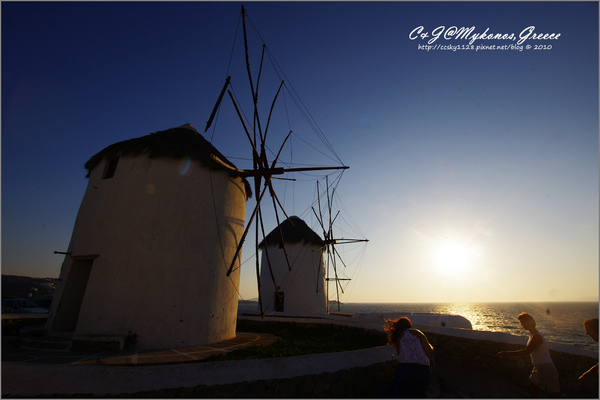 [2010 Greece] 。第六章。 卡特．米利風車 (Windmills of Kato Milli) 的晨與昏 @兔兒毛毛姊妹花