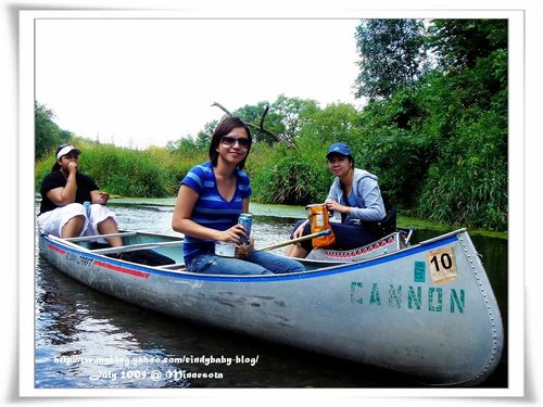 [2009 Minnesota] 夏日の溪流泛舟初體驗 @兔兒毛毛姊妹花