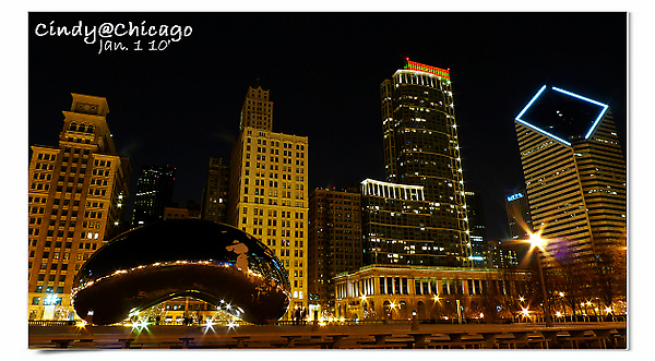 [2010 Chicago] 天黑之後更美麗~千禧公園 (Millennium Park) @兔兒毛毛姊妹花