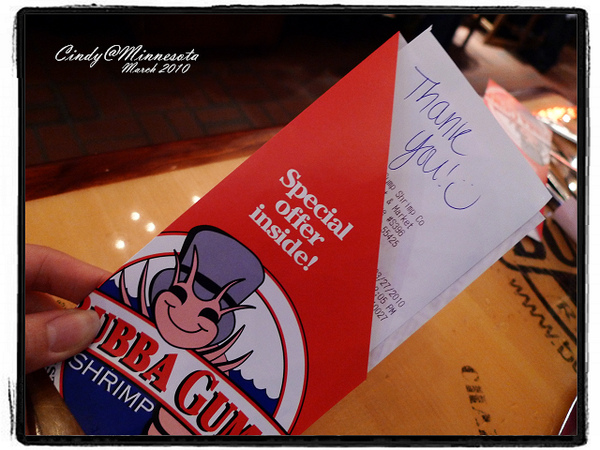 [EAT@TwinCity] 二度光臨阿甘的蝦蝦餐廳~BUBBA GUMP @兔兒毛毛姊妹花