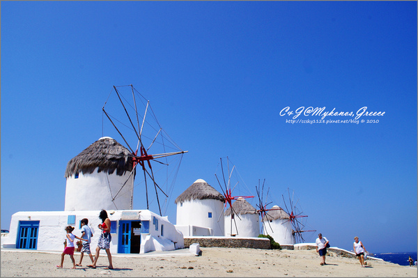 [2010 Greece] 。第六章。 卡特．米利風車 (Windmills of Kato Milli) 的晨與昏 @兔兒毛毛姊妹花