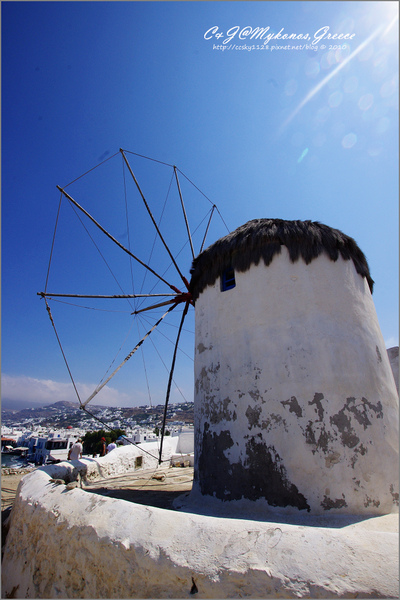 [2010 Greece] 。第六章。 卡特．米利風車 (Windmills of Kato Milli) 的晨與昏 @兔兒毛毛姊妹花