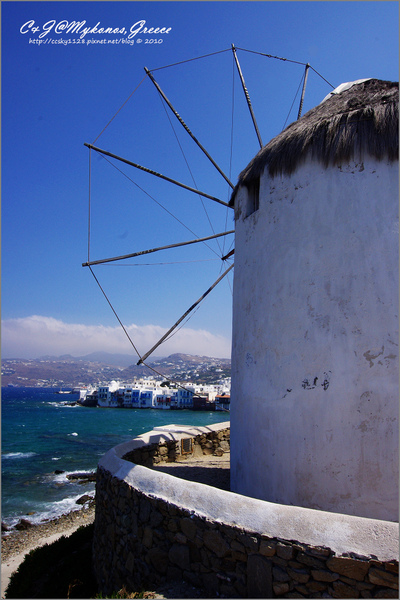 [2010 Greece] 。第六章。 卡特．米利風車 (Windmills of Kato Milli) 的晨與昏 @兔兒毛毛姊妹花