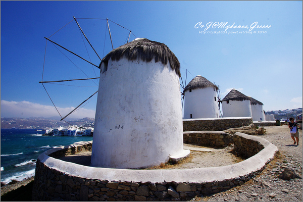 [2010 Greece] 。第六章。 卡特．米利風車 (Windmills of Kato Milli) 的晨與昏 @兔兒毛毛姊妹花