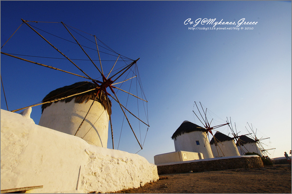 [2010 Greece] 。第六章。 卡特．米利風車 (Windmills of Kato Milli) 的晨與昏 @兔兒毛毛姊妹花